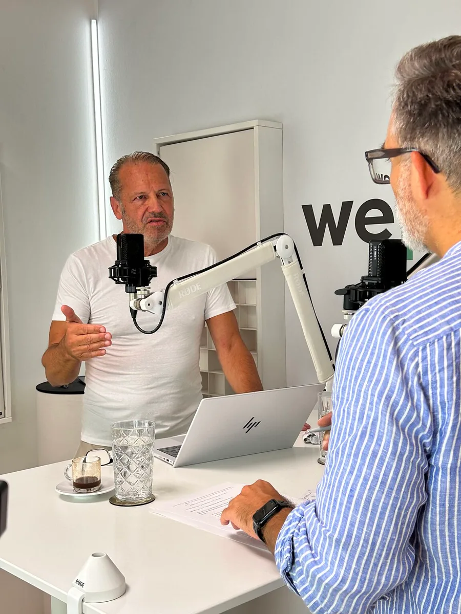 Prof. Dr. Alfred Dierlamm und Martin Reichetseder im Studio