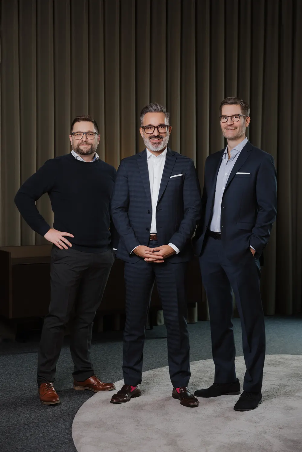 Die Gründer von .LOUPE, von links: Matthias Steinbauer (CTO), Martin Reichetseder (CEO) und Thomas Koch (CSO)