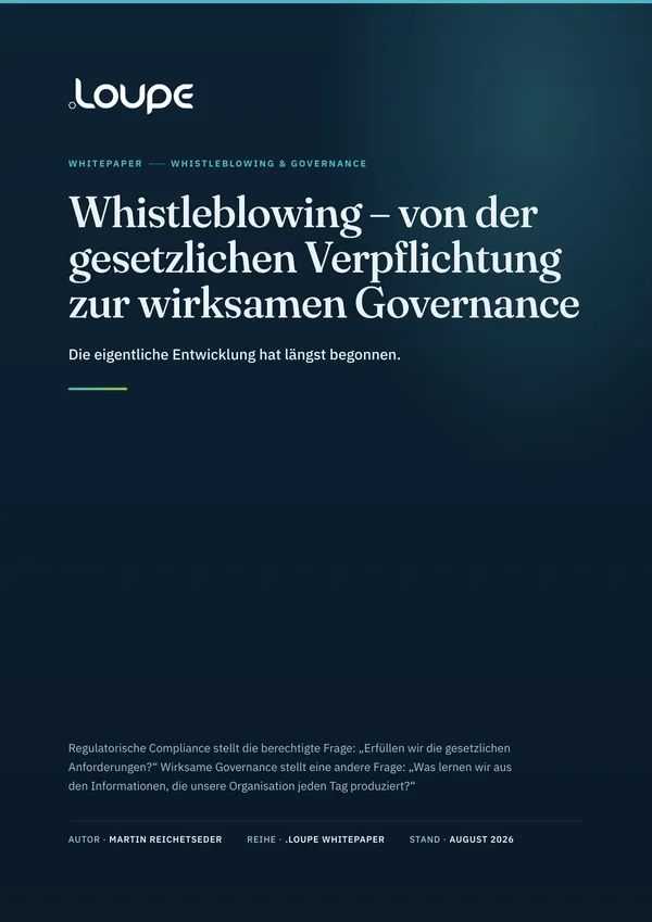 Titelseite: Von der gesetzlichen Verpflichtung zur wirksamen Governance
